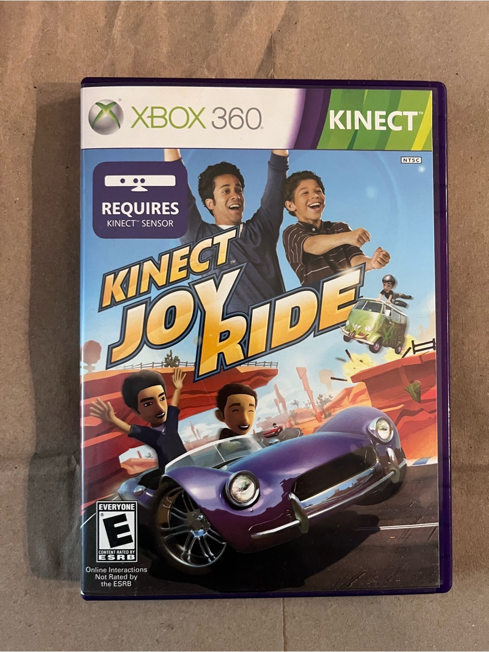 Xbox 360 Kinect Joy Ride - Xbox 360 Game Cover in Purple & Blue